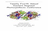 Twenty Fourth Annual Eastern Regional Photosynthesis ...