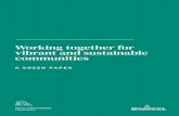 Working together for vibrant and sustainable communities