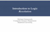 Introduction to Logic Resolution
