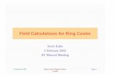 Field Calculations for Ring Cooler