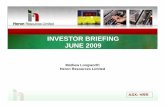 Investor Briefing June 2009.ppt - Heron Resources