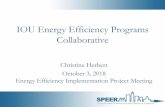 IOU Energy Efficiency Programs Collaborative