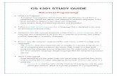 CS 1301 STUDY GUIDE - College of Computing