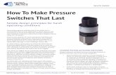How To Make Pressure Switches That Last - Sigma-Netics