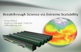 Breakthrough Science via Extreme Scalability