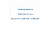 Heterojunctions Heterostructures Quantum confined structures