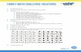 FAMILY MATH CHALLENGE SOLUTIONS - USTA