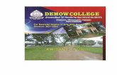 Demow College Prospectus BA 2020-21