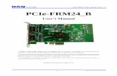 PCIe-FRM24 B Users Manual (Rev 1.1) PCIe-FRM24 B
