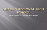 Welcome to our Information Night - Quabbin Regional High ...