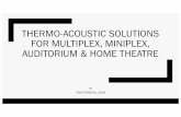 THERMO-ACOUSTIC SOLUTIONS FOR MULTIPLEX, MINIPLEX ...