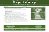 Residents’ Journal - Psychiatry