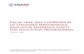 Fiscal Year 2022 Compendium of Standard PIRS for Education ...