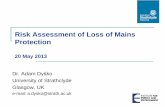 Risk Assessment of Loss of Mains Protection