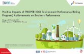 Positive Impacts of PROPER (GOI Environment Performance ...