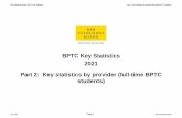 BPTC Key Statistics 2021 Part 2: Key statistics by ...