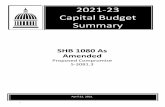 2021-23 Capital Budget Summary - Wa