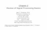 Chapter 2Chapter 2 Review of Signal Processing Basics