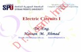 Electric Circuits I Dr. Hassan Ahmad
