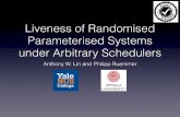 Liveness of Randomised Parameterised Systems under ...