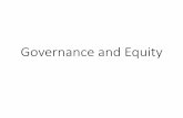 Governance and Equity