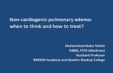 Non-cardiogenic pulmonary edema: when to think and how to ...