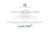 AACSB Continuous Improvement Report June 2019