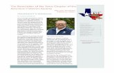 May 2021 Newsletter Volume 47, Issue 1 PRESIDENT S MESSAGE
