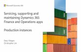 Servicing, supporting and maintaining Dynamics 365 Finance ...