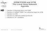 AgendaThe Local Area NetworkSONET/SDH and ATM