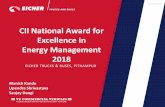 CII National Award for Excellence in Energy Management 2018