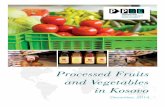Processed Fruits and Vegetables in Kosovo