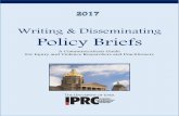 Writing & Disseminating Policy Briefs