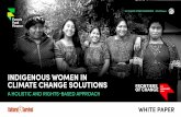 INDIGENOUS WOMEN IN CLIMATE CHANGE SOLUTIONS …