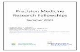 Precision Medicine Research Fellowships