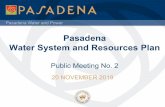 Pasadena Water System and Resources Plan