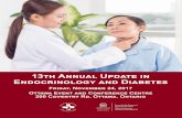13th Annual Update in Endocrinology and Diabetes