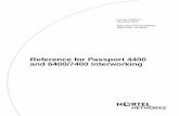 Reference for Passport 4400 and 6400/7400 Interworking
