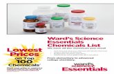 Ward’s Science Essentials Chemicals List Lowest