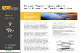 Front Panel Integration and Bonding Technologies