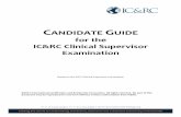 for the IC&RC Clinical Supervisor Examination