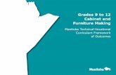 Grades 9 to 12 Cabinet and Furniture Making