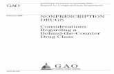 GAO-09-245 Nonprescription Drugs: Considerations Regarding ...