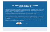 Customers 10 Ways to Convert More - USILACS