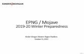 EPNG Winter Prep 2019 - Kinder Morgan