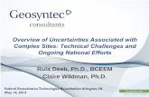 Overview of Uncertainties Associated with Complex Sites ...