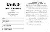 Unit 5 Standards, Checklist and Concept Map Unit 5: Area ...