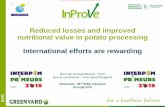 Reduced losses and improved nutritional value in potato ...