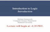 Introduction to Logic Introduction