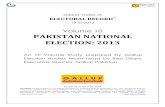 PAKISTAN NATIONAL ELECTION: 2013